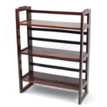 Three shelf folding bookcase, 94cm H x 71cm W x 27cm D :For Further Condition Reports Please Visit