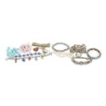Costume jewellery bracelets including simulated pearls :For Further Condition Reports Please Visit