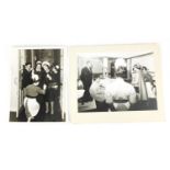 Two Royal interest black and white press photographs, the larger 22cm x 17cm :For Further