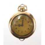 Ladies gold plated Waltham pocket watch, 25mm in diameter :For Further Condition Reports Please