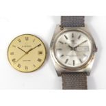 Vintage Seafarer automatic wristwatch with day and date dials and an Eterna movement :For Further