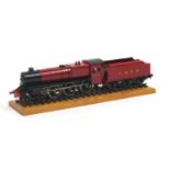 Large model locomotive with LNER tender and perspex display case, 63.5cm in length :For Further