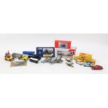 Vintage and later die cast vehicles including Corgi and Dinky toys, some with boxes :For Further