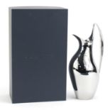 Georg Jensen modernist pitcher with box desinged by Henning Koppel, 24.5cm high :For Further