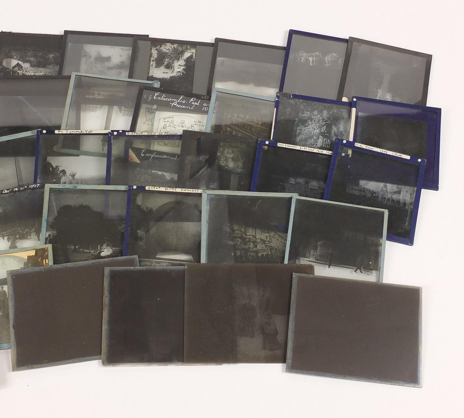 Vintage glass slide and black and white photographs arranged in two albums :For Further Condition - Image 3 of 3