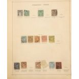 Antique and later world stamps arranged in an album including France, Italy and Sweden :For