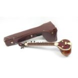 Indian sitar with case :For Further Condition Reports Please Visit Our Website, Updated Daily