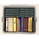 Folio Society hardback books with slip cases including Shakespeare plays and Life in a Medieval
