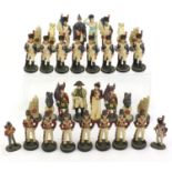 Napoleon design chess set, the largest piece 11cm high :For Further Condition Reports Please Visit
