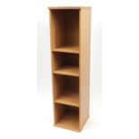 Beech open shelving unit, 160cm H x 39.5cm W x 38cm D :For Further Condition Reports Please Visit