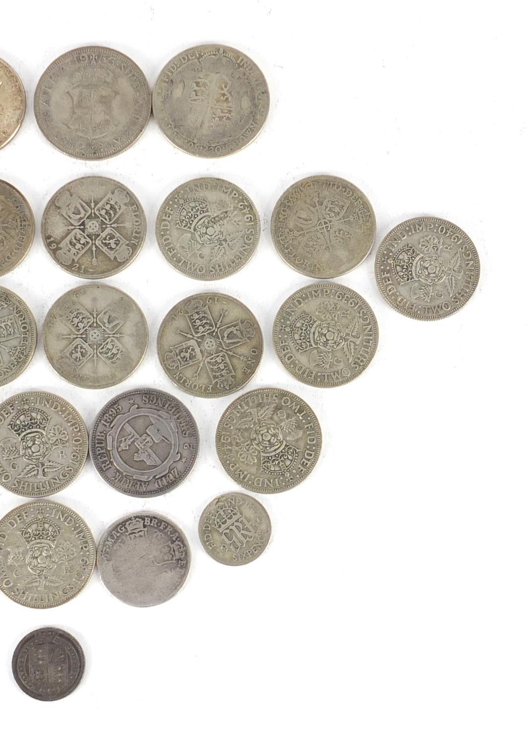 British pre-decimal coins including two shillings, 290g :For Further Condition Reports Please - Image 3 of 3