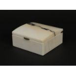 Marble cigarette box made from the marble taken from the walls of the stock exchange building when