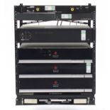 Conference audio equipment including Polycom HDX 9000 series units and VGA distribution amplifier :
