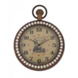 Continental pocket watch decorated with a maiden, 6cm in diameter :For Further Condition Reports