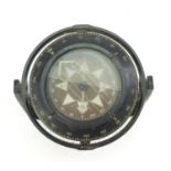 Naval interest ships gimbal compass, 17cm in diameter excluding the fixing :For Further Condition