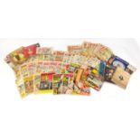 Vintage and later magazines, comics and auction catalogues including Titbits, Whizzer and Beano :For