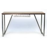 Frovi industrial high top table, 104.5cm H x 190cm W x 70cm D