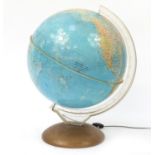 Large Illumina globe by Purnell & Sons of London, 58cm high :For Further Condition Reports Please