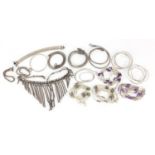 Silver and white metal jewellery, some maked 925, 600.0g :For Further Condition Reports Please Visit