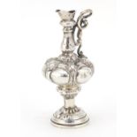 Edward VII miniature silver ewer, by William Hutton & Sons Ltd, Birmingham 1900, 8cm high, 25.8g :