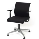 Contemporary French Sarb swivel boardroom chair by Steelcase, 84cm high :For Further Condition