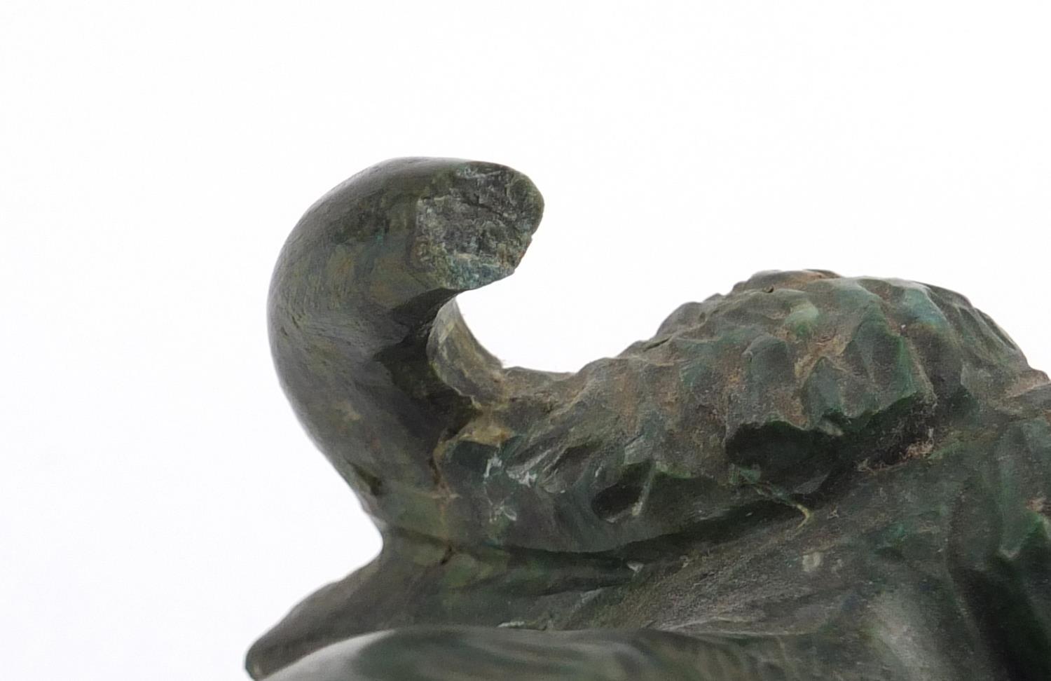 Chinese malachite carving of a water buffalo, 25cm in length :For Further Condition Reports Please - Image 9 of 9