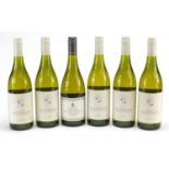 Six bottles of De Bortoli white wine comprising five bottles of 2011 Willow Glen and one bottle of