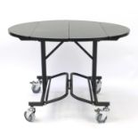 Contemporary folding office table, by Tiger Hotel, 75cm H x 107cm W x 91.5cm D when opened :For