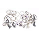 Silver and white metal jewellery, some marked 925, 515.0g :For Further Condition Reports Please