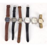 Vintage wristwatches including Junghans, Oris, Seiko Sportsmatic and Ingersoll :For Further