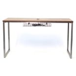 Frovi industrial high top table, 104.5cm H x 190cm W x 70cm D