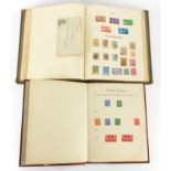 Two albums of World stamps including Great Britain, Egypt, India and Germany :For Further