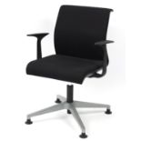 Contemporary French Sarb swivel boardroom chair by Steelcase, 84cm high :For Further Condition