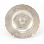 Circular silver dish, by Asprey & Co Ltd, London 1972, 9.5cm in diameter, 61.2g :For Further