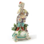 18th century Derby Ottoman porcelain figure of a Turkish boy, 14.5cm high :For Further Condition