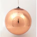 Modernist Tom Dixon mirror ball light pendant, 41cm high :For Further Condition Reports Please Visit