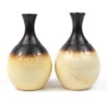 Pair of Rye Iden pottery vases, 28cm high :For Further Condition Reports Please Visit Our Website-