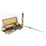 Petron Royal Stuart longbow with arrows and accessories :For Further Condition Reports Please