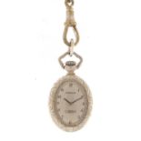 Ladies silver Imado fob watch, the dial 20mm x 18mm :For Further Condition Reports Please Visit