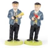 Two Lorna Bailey 2006 figures of Steaming Fred - limited edition 3/100 and Fred Dibnah - limited