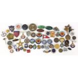 Vintage and later badges and lapels including South African Mining Brooch, BEA, The Society of
