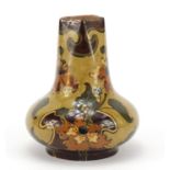 Art Nouveau Vienna pottery vase, hand painted in the pergamon pattern, numbered 5615, 15cm high :For