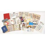 Extensive collection of world stamps, mostly arranged in albums including Spain, Australia, Great