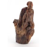 Large Chinese root carving of an elder, 42cm high :For Further Condition Reports Please Visit Our