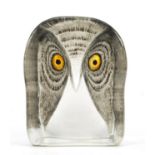 Maleras Cornell glass paperweight by Mats Jonasson with box, 14cm high :For Further Condition