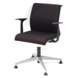 Contemporary French Sarb swivel boardroom chair by Steelcase, 84cm high :For Further Condition