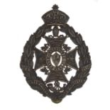 Victorian British military Middlesex Rifle Regiment helmet plate, 10cm x 7.5cm :For Further