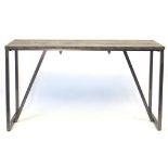 Frovi industrial high top table, 104.5cm H x 190cm W x 70cm D