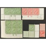 Group of Edwardian stamps including blocks :For Further Condition Reports Please Visit Our