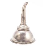 George III silver wine funnel, by Peter & Ann Bateman, London 1797, 13cm in length, 90.0g :For